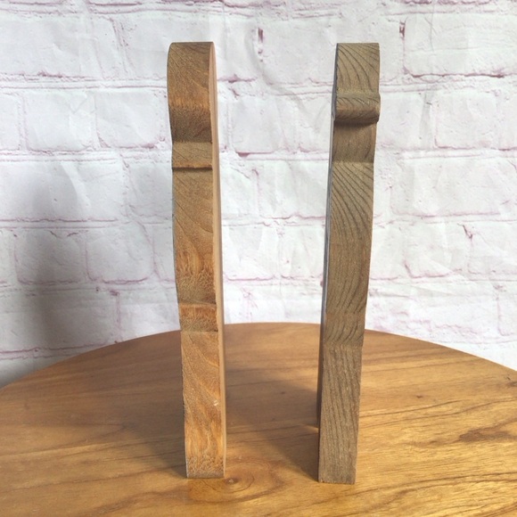 Vintage Wooden Amish Couple Figurine Pair - Picture 6 of 7